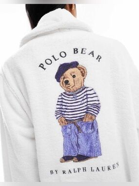 🧸🧸🧸 Polo Ralph Lauren Bath Robe With Bear size S/M